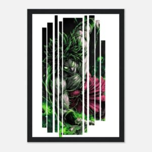 Póster enmarcado Kurowear – Edición Broly Furia